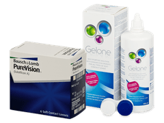 PureVision (6 soczewek) + płyn Gelone 360 ml