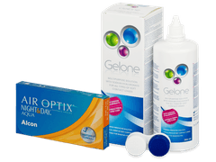 Air Optix Night and Day Aqua (6 soczewek) + płyn Gelone 360 ml