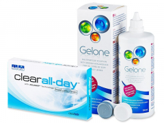 Clear All-Day (6 soczewek) + płyn Gelone 360 ml