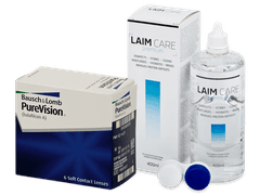PureVision (6 soczewek) + płyn Laim Care 400 ml