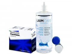 PureVision (6 soczewek) + płyn Laim-Care 400ml