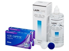 Air Optix Aqua Multifocal (2x3 soczewki) + płyn Laim-Care (400ml)