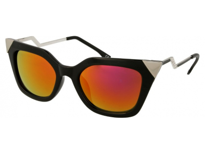 Okulary przeciwsłoneczne Alensa Cat Eye Shiny Black Mirror 
