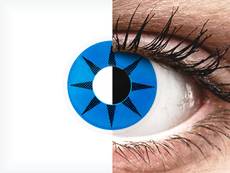 ColourVUE Crazy Lens - Blue Star - zerówki (2 soczewki)
