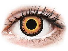 ColourVUE Crazy Lens - Orange Werewolf - zerówki (2 soczewki)