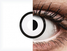 ColourVUE Crazy Lens - White Zombie - zerówki (2 soczewki)