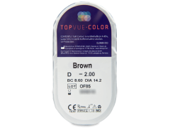 TopVue Color - Brown - korekcyjne (2 soczewki)