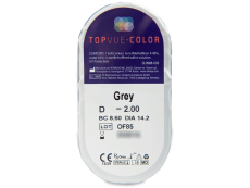 TopVue Color - Grey - korekcyjne (2 soczewki)