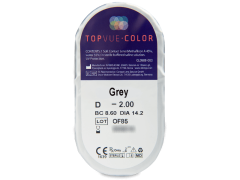 TopVue Color - Grey - korekcyjne (2 soczewki)