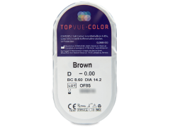 TopVue Color - Brown - zerówki (2 soczewki)
