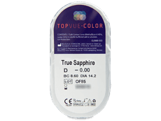 TopVue Color - True Sapphire - zerówki (2 soczewki)