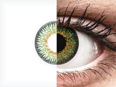 ColourVUE Glamour Green - zerówki (2 soczewki)