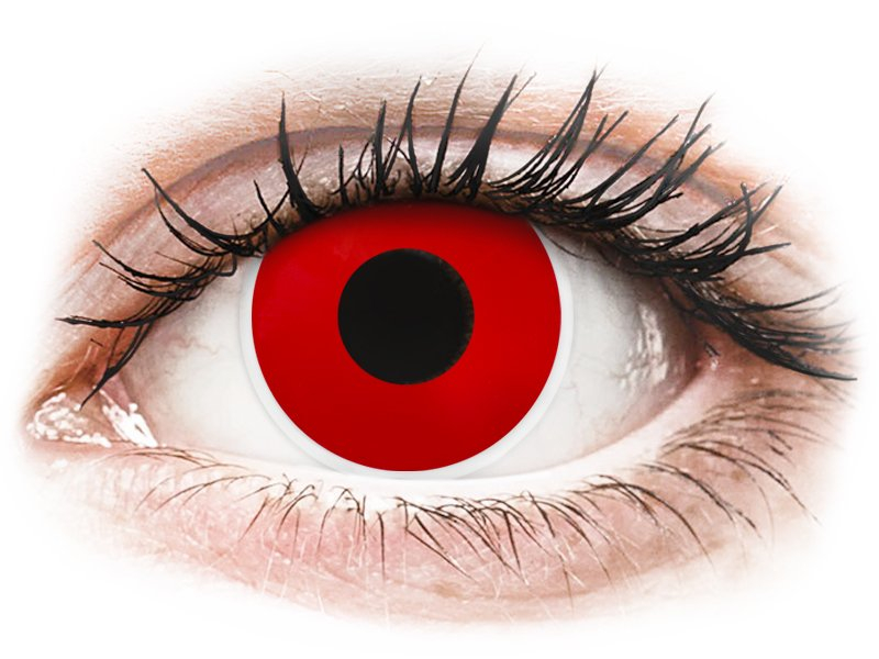 ColourVUE Crazy Lens - Red Devil - jednodniowe zerówki (2 soczewki)