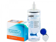 PureVision 2 for Astigmatism (6 soczewek) + płyn Laim-Care 400 ml