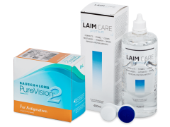 PureVision 2 for Astigmatism (6 soczewek) + płyn Laim-Care 400 ml