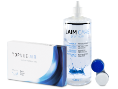 TopVue Air (6 soczewek) + płyn Laim-Care 400 ml