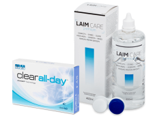 Clear All-Day (6 soczewek) + płyn Laim-Care 400 ml