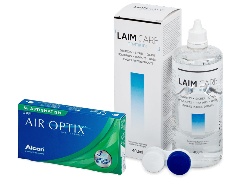 Air Optix for Astigmatism (6 soczewek) + płyn LAIM CARE 400 ml