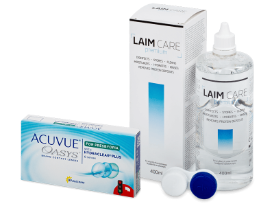 Acuvue Oasys for Presbyopia (6 soczewek) + płyn Laim-Care 400 ml