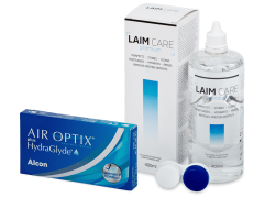 Air Optix plus HydraGlyde (6 soczewek) + płyn Laim-Care 400 ml