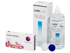 Avaira Vitality (6 soczewek) + płyn Laim-Care 400 ml