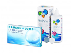 Bausch + Lomb ULTRA (3 soczewki) + płyn Gelone 360 ml