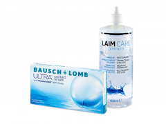 Bausch + Lomb ULTRA (6 soczewek) + płyn Laim-Care 400 ml