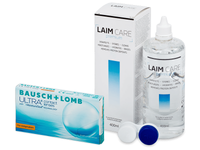 Bausch + Lomb ULTRA for Astigmatism (6 soczewek) + płyn Laim-Care 400 ml