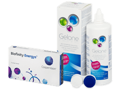 Biofinity Energys (3 soczewki) + płyn Gelone 360 ml