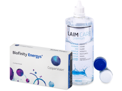 Biofinity Energys (3 soczewki) + płyn Laim-Care 400 ml