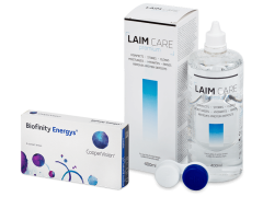 Biofinity Energys (3 soczewki) + płyn Laim-Care 400 ml