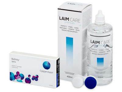 Biofinity Energys (6 soczewek) + płyn Laim-Care 400 ml
