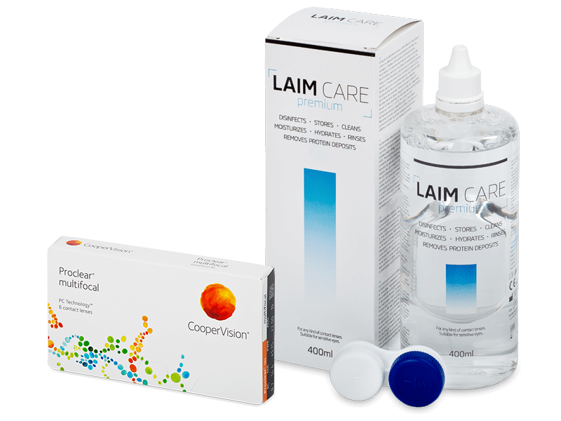 Proclear Multifocal (6 soczewek) + płyn Laim-Care 400 ml