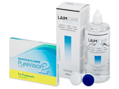 PureVision 2 for Presbyopia (3 soczewki) + płyn Laim-Care 400 ml