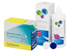 PureVision 2 for Presbyopia (6 soczewek) + płyn Gelone 360 ml