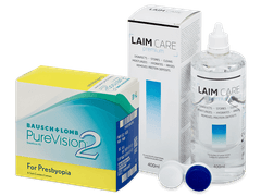 PureVision 2 for Presbyopia (6 soczewek) + płyn Laim Care 400 ml