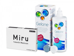 Miru 1 Month Menicon Multifocal (6 soczewek) + płyn Gelone 360 ml