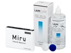 Miru 1month Menicon multifocal (6 soczewek) + płyn Laim-Care 400 ml