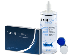 TopVue Premium (6 soczewek) + płyn Laim-Care 400 ml