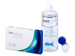 TopVue Air for Astigmatism (3 soczewki) + płyn Laim-Care 400 ml