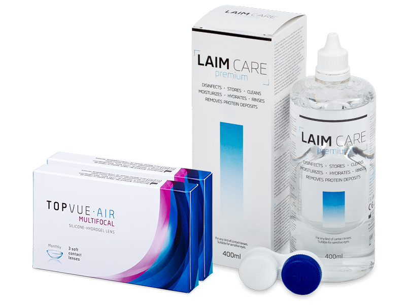 TopVue Air Multifocal (6 soczewek) + płyn Laim-Care 400 ml