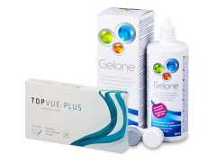 TopVue Monthly PLUS (6 soczewek) + płyn Gelone 360 ml