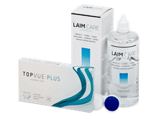 TopVue Monthly PLUS (6 szt) + płyn LAIM-CARE 400 ml