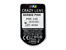CRAZY LENS - Barbie Pink - jednodniowe zerówki (2 soczewki)