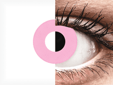 CRAZY LENS - Barbie Pink - jednodniowe zerówki (2 soczewki)