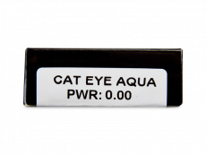 CRAZY LENS - Cat Eye Aqua - jednodniowe zerówki (2 soczewki)