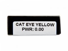 CRAZY LENS - Cat Eye Yellow - jednodniowe zerówki (2 soczewki)