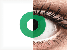 CRAZY LENS - Emerald Green - jednodniowe korekcyjne (2 soczewki)