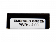 CRAZY LENS - Emerald Green - jednodniowe korekcyjne (2 soczewki)