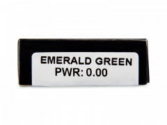 CRAZY LENS - Emerald Green - jednodniowe zerówki (2 soczewki)
